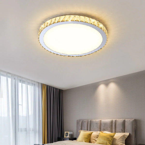 Light Luxury Round Crystal Ceiling Lamp