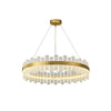 Light Luxury Round Glass Chandelier