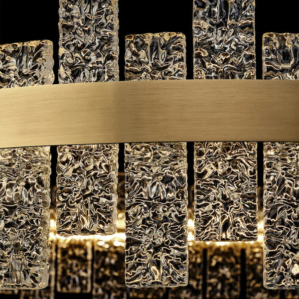 Light Luxury Round Glass Chandelier