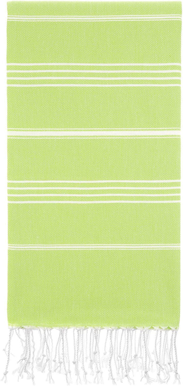 Monaco Turkish Cotton Hand Towel – Lightweight Quick Dry Bathroom, Kitchen & Travel Towel, Luxury Organic Turkish Towel