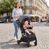 Lightweight Baby Stroller Compact Travel Stroller with One-Hand Folding-Gray