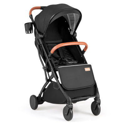 Lightweight Baby Stroller Compact Travel Stroller with One-Hand Folding-Black