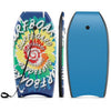 33/37/41 Inches Lightweight Body Board Boogie Board with EPS Core XPE Deck HDPE Bottom Multicolor4-L - Multicolor