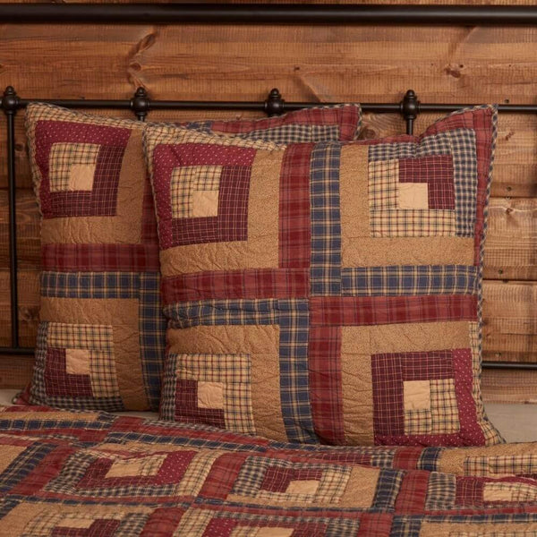 Lincoln Plaid Quilt Euro Sham - Gifts for You 'n Me