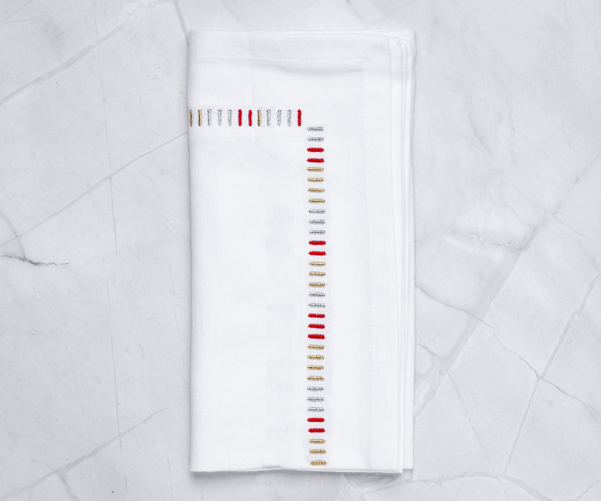 Custom Embroidery Wedding Cloth Napkins for Table Decor