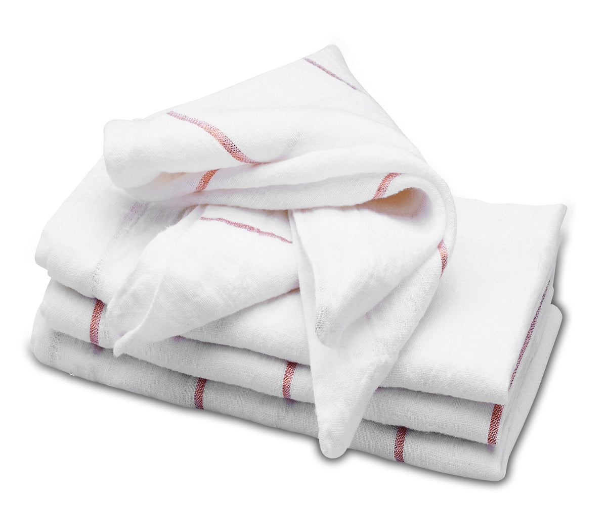 Metallic Thread Linen Napkins