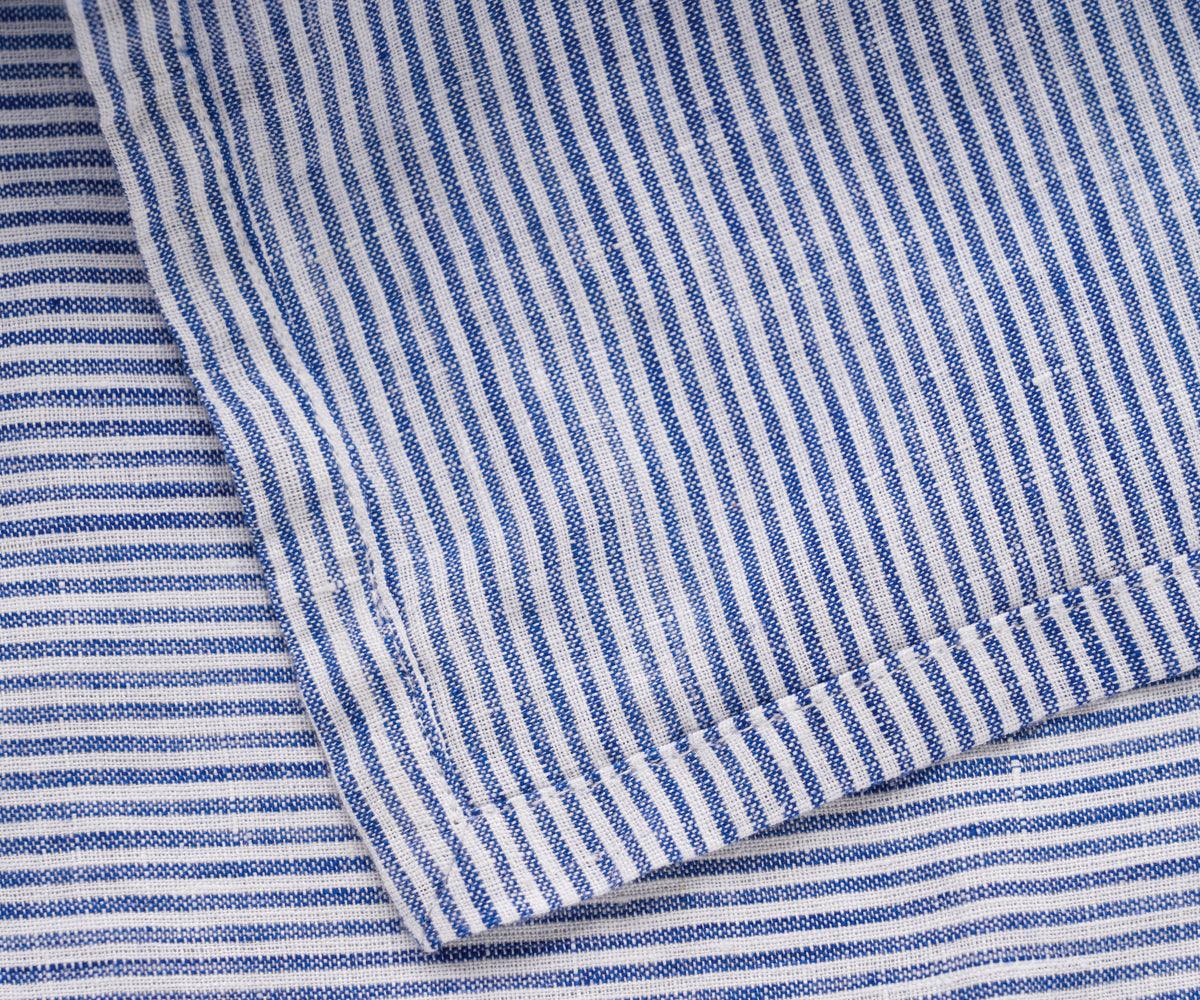 Dark Blue Ticking Stripe Napkins