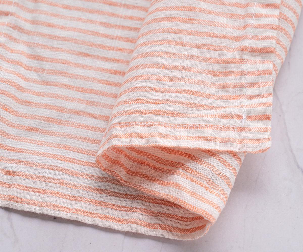 Orange Ticking Stripe Napkins