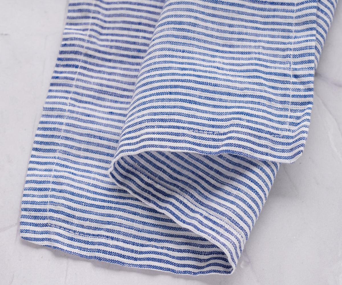 Dark Blue Ticking Stripe Napkins
