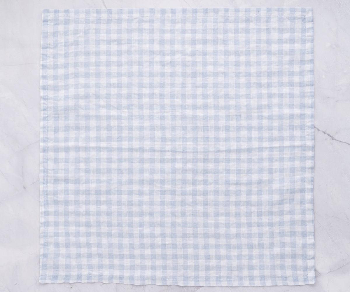 Linen Table Napkins - Checkered Napkins