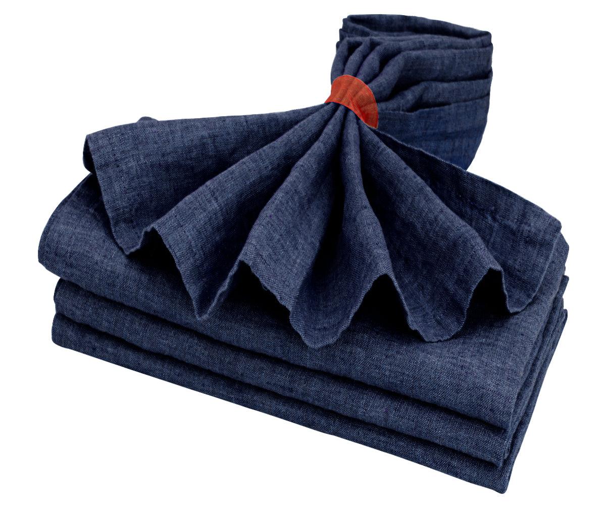 Navy Linen Napkins