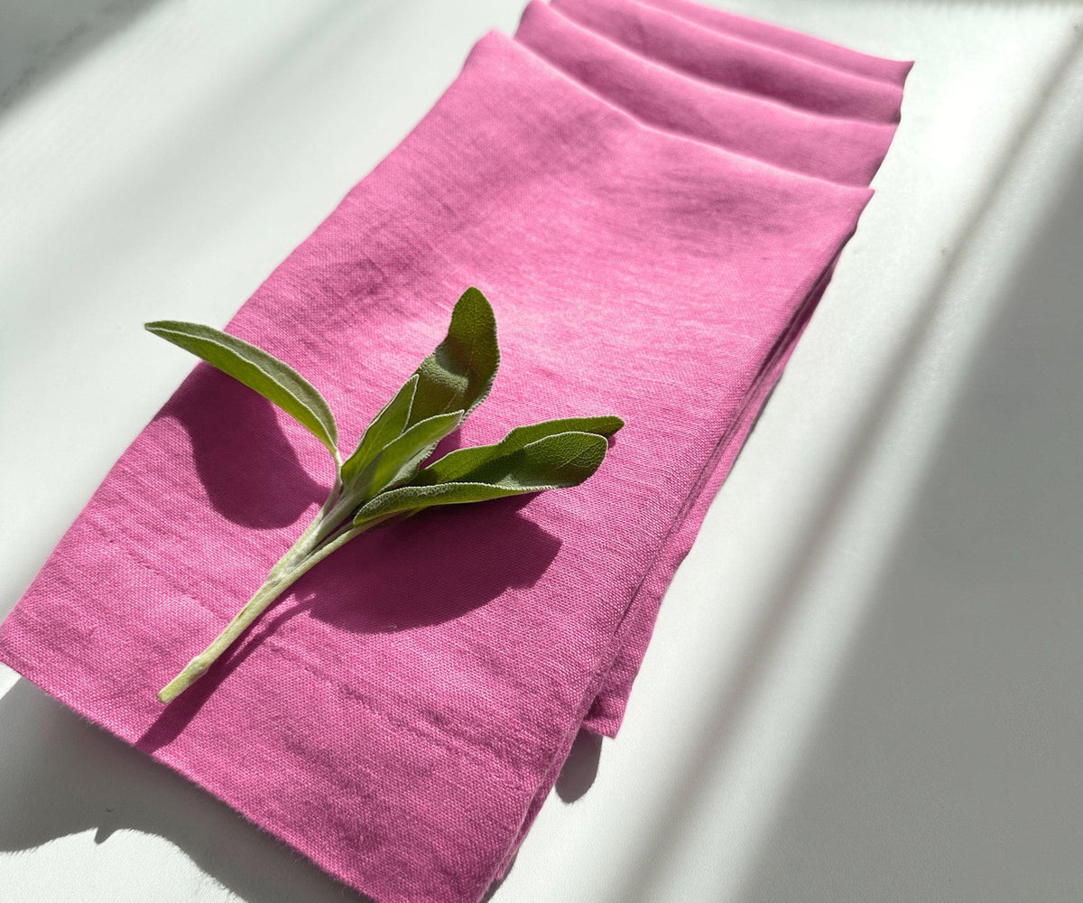 Baby Pink Linen Napkins