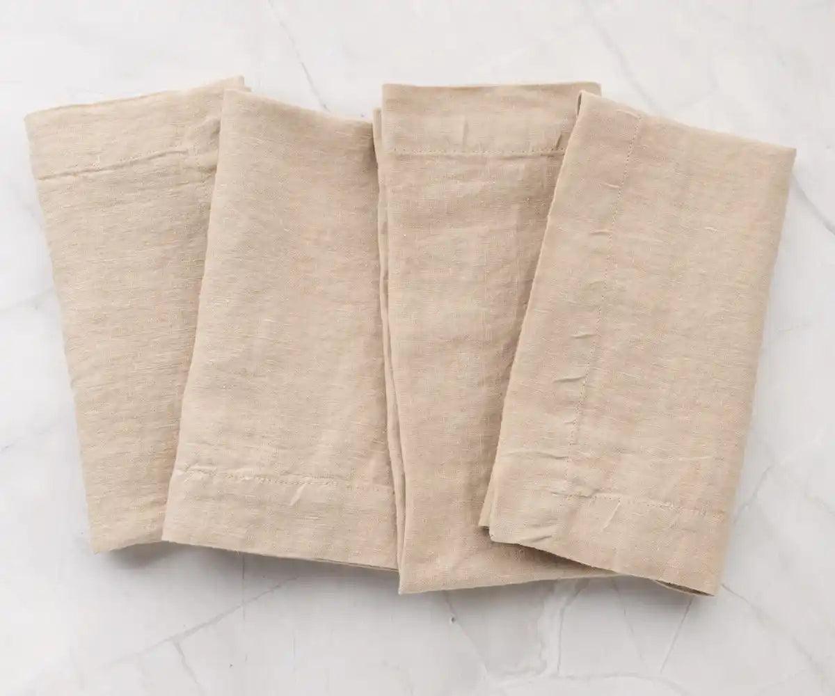 Cocktail Napkins - 100% Pure Linen