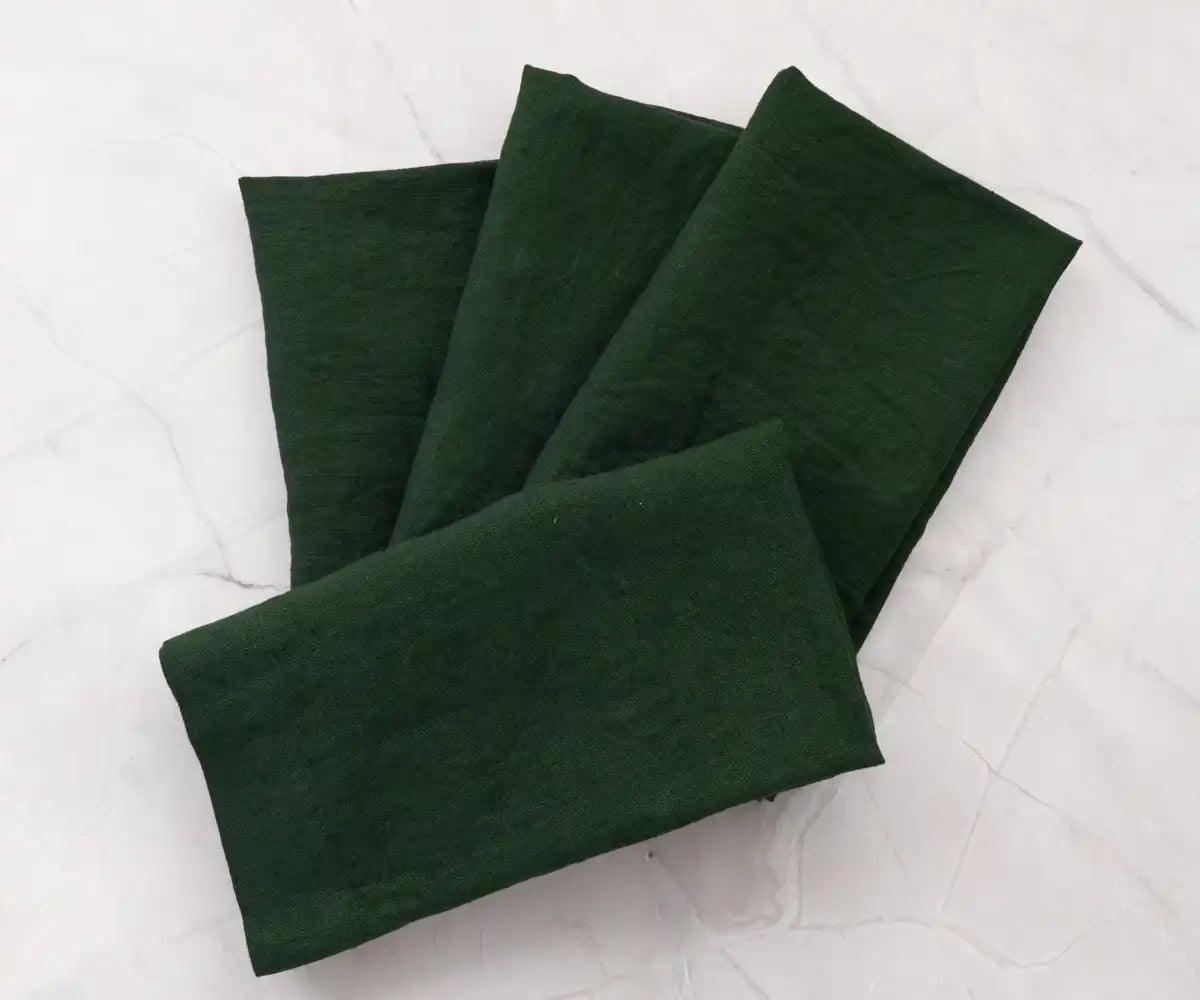 Green Linen Napkins