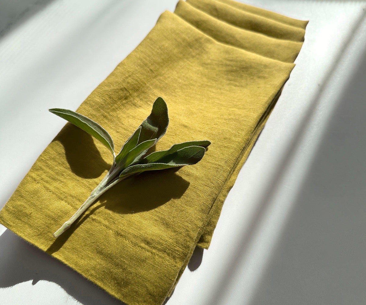 Pear Linen Napkins