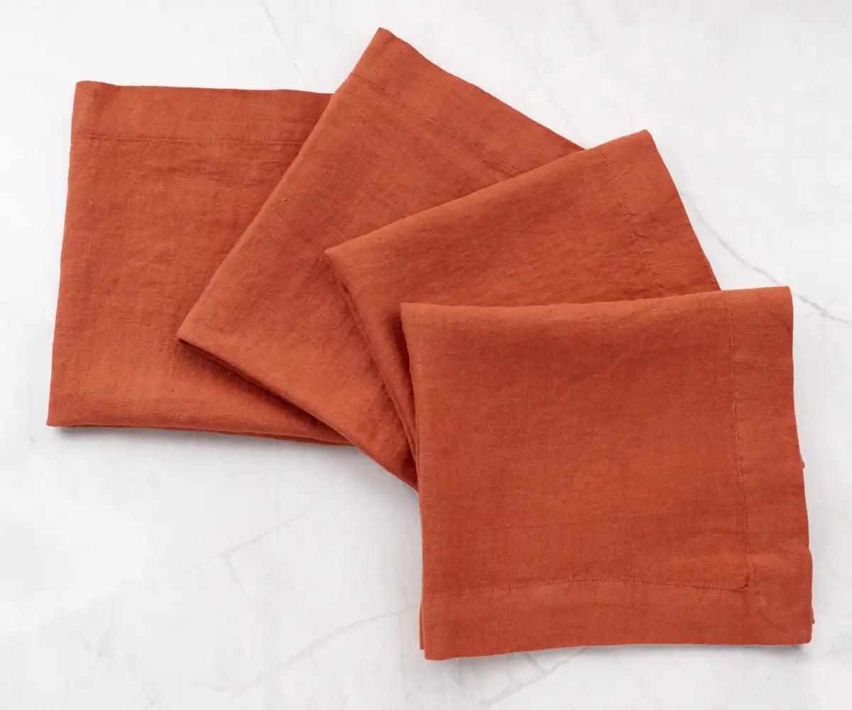 Cocktail Napkins - 100% Pure Linen