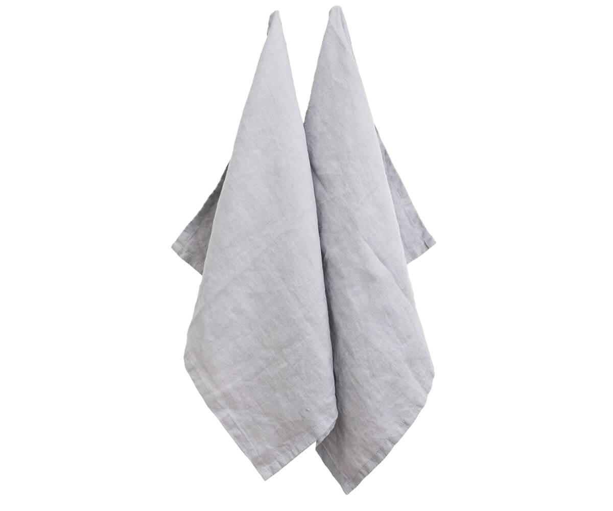 Magenta Pink Linen Dish Towels
