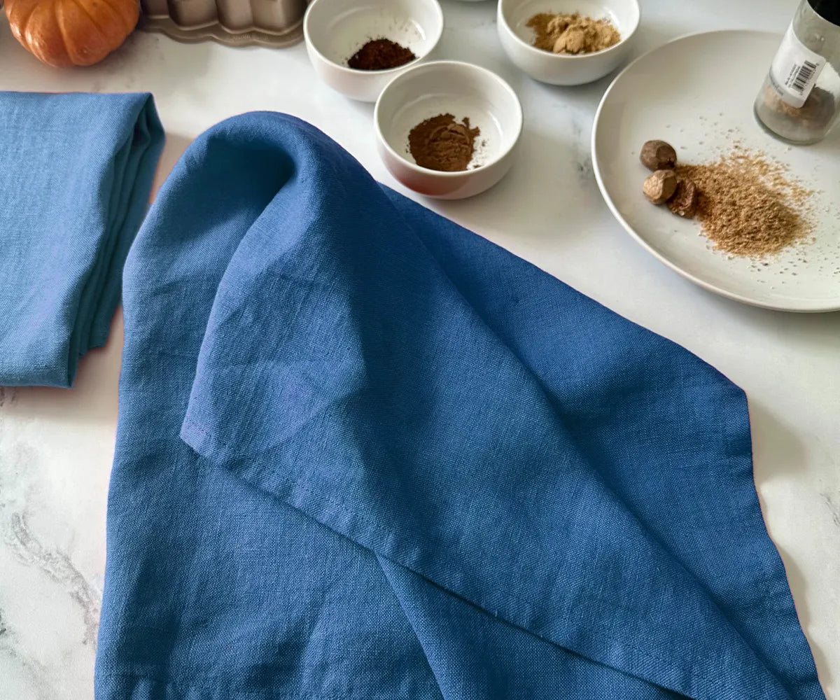 Magenta Pink Linen Dish Towels