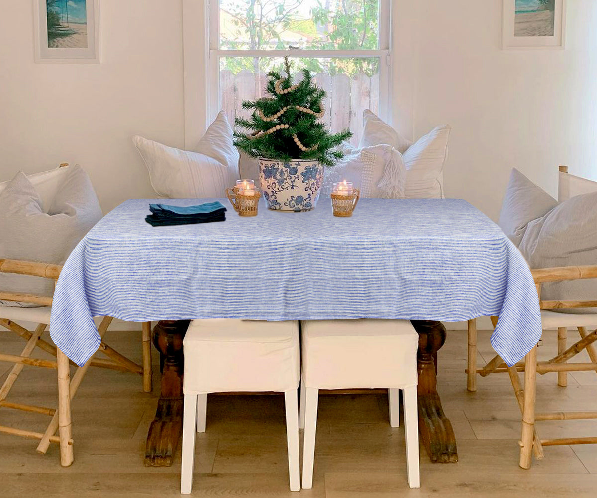 Plain Linen Rectangle Tablecloth