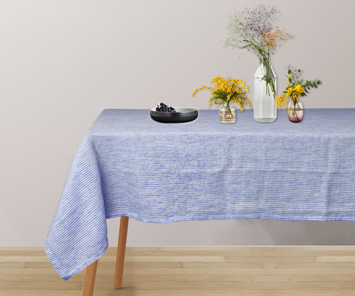 Plain Linen Rectangle Tablecloth
