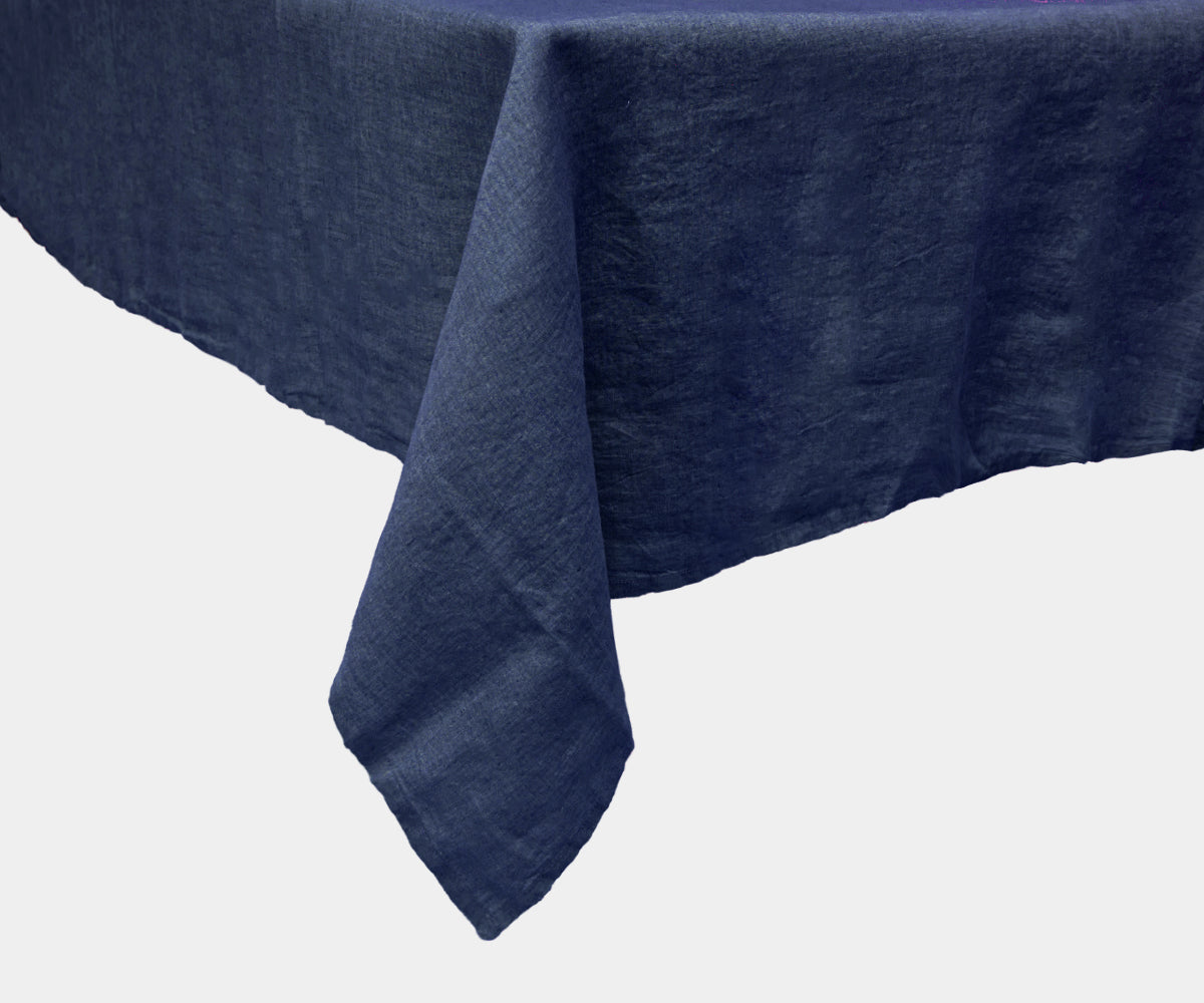 Plain Linen Rectangle Tablecloth