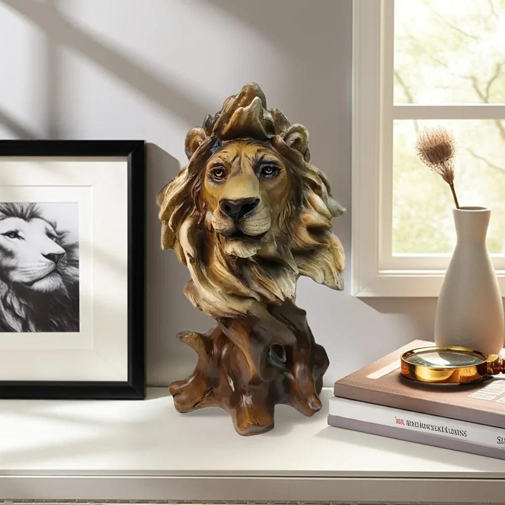 Lion Statue - Majestic Bronze Small