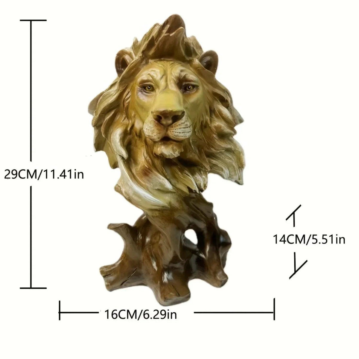 Lion Statue - Majestic Bronze Small