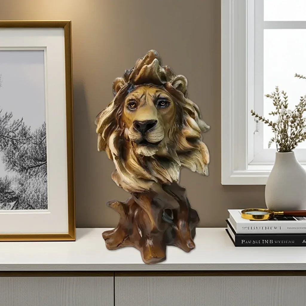 Lion Statue - Majestic Bronze Small