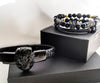 Lion's Gate Black Gun Metal Bracelet set