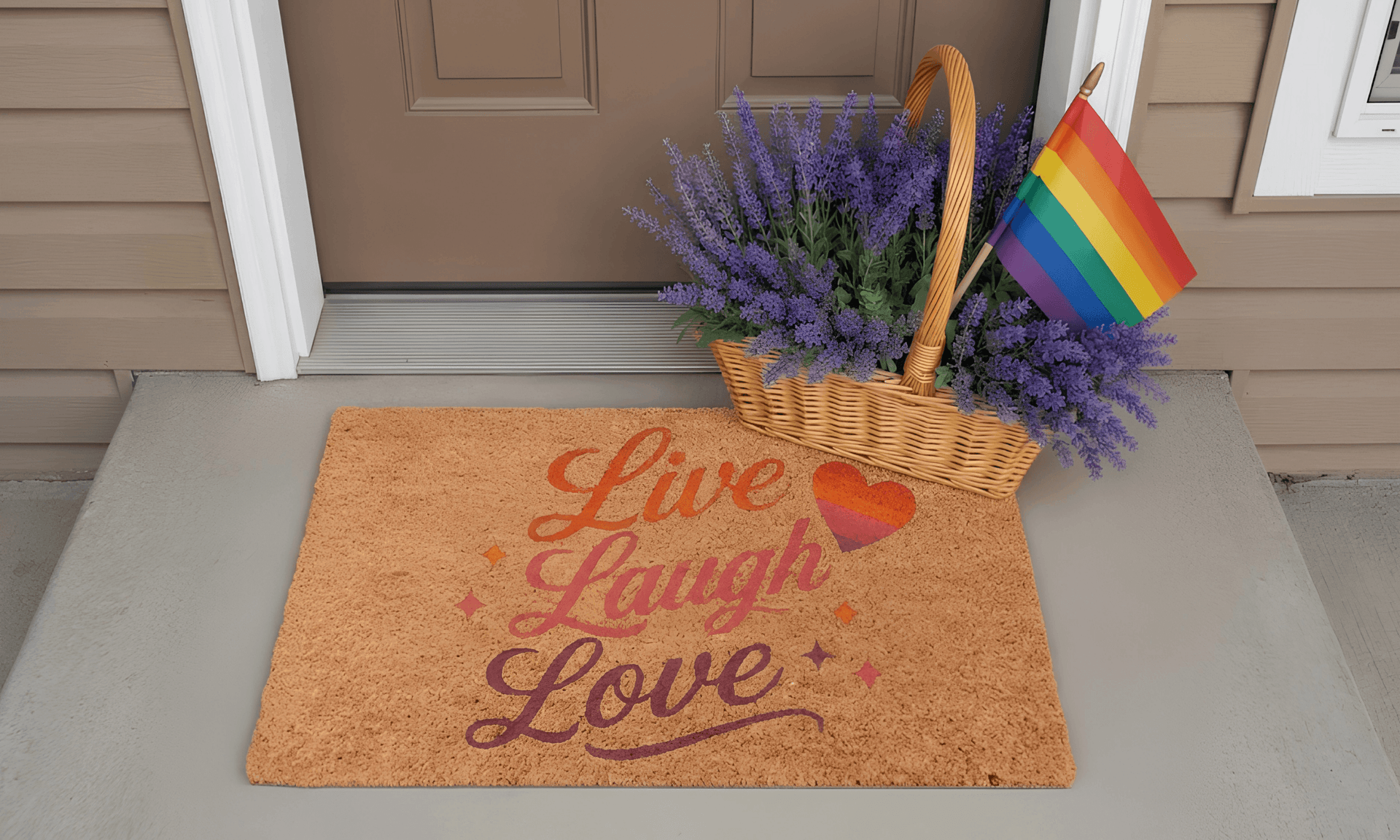 Live Laugh Love Coir Mat
