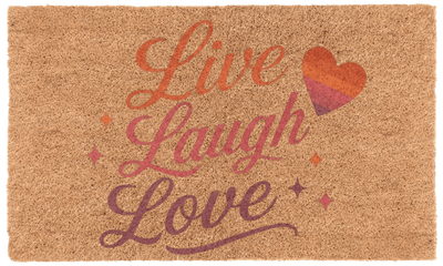 Live Laugh Love Coir Mat