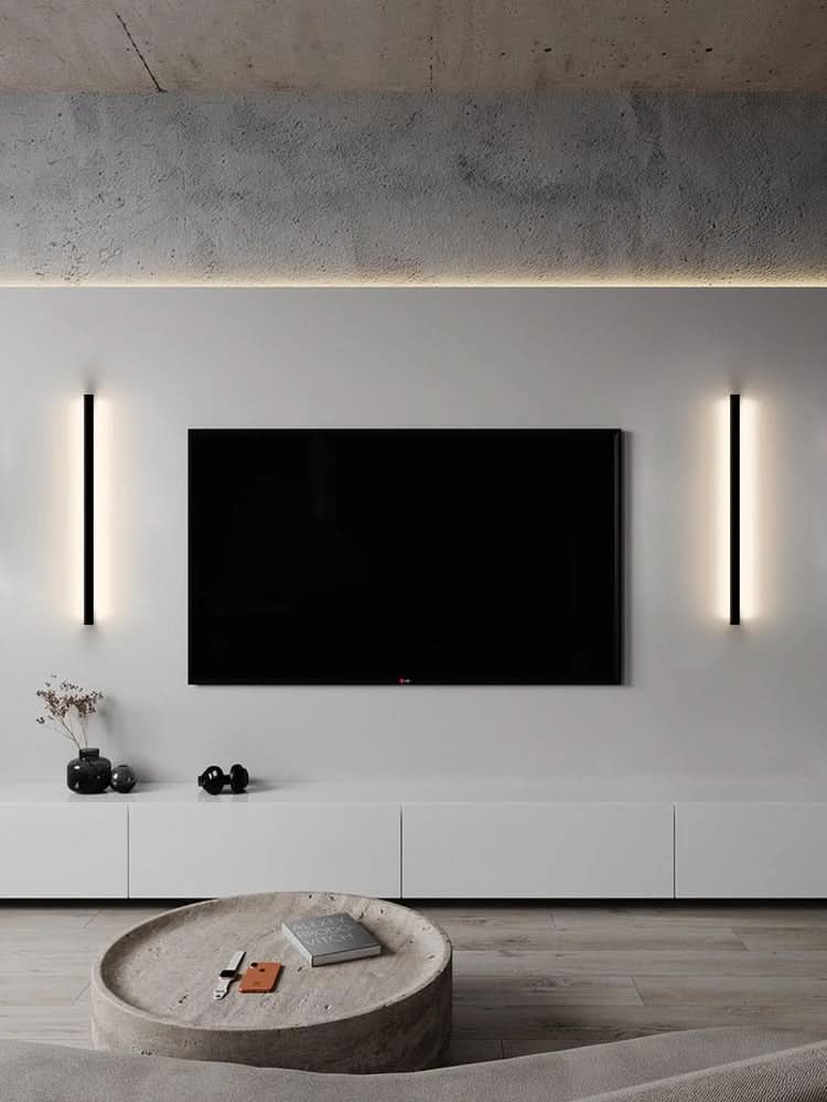Minimalist Linear Wall Lamp Iluminating