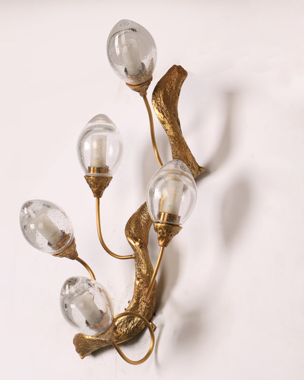 Lotus Brass Wall Lamp
