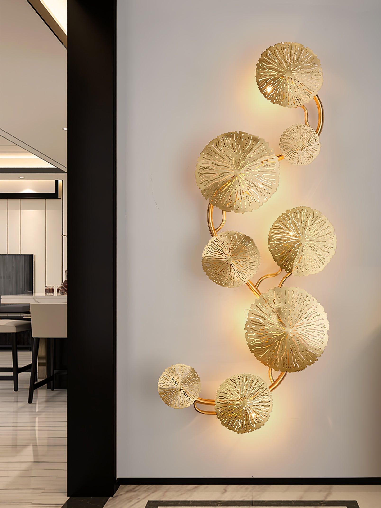 Lotus Leaf Wall Sconce