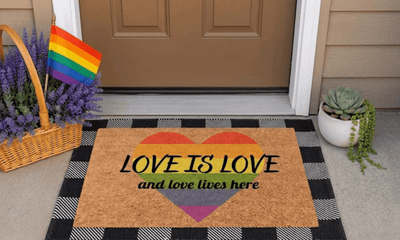 Love is Love Coir Mat