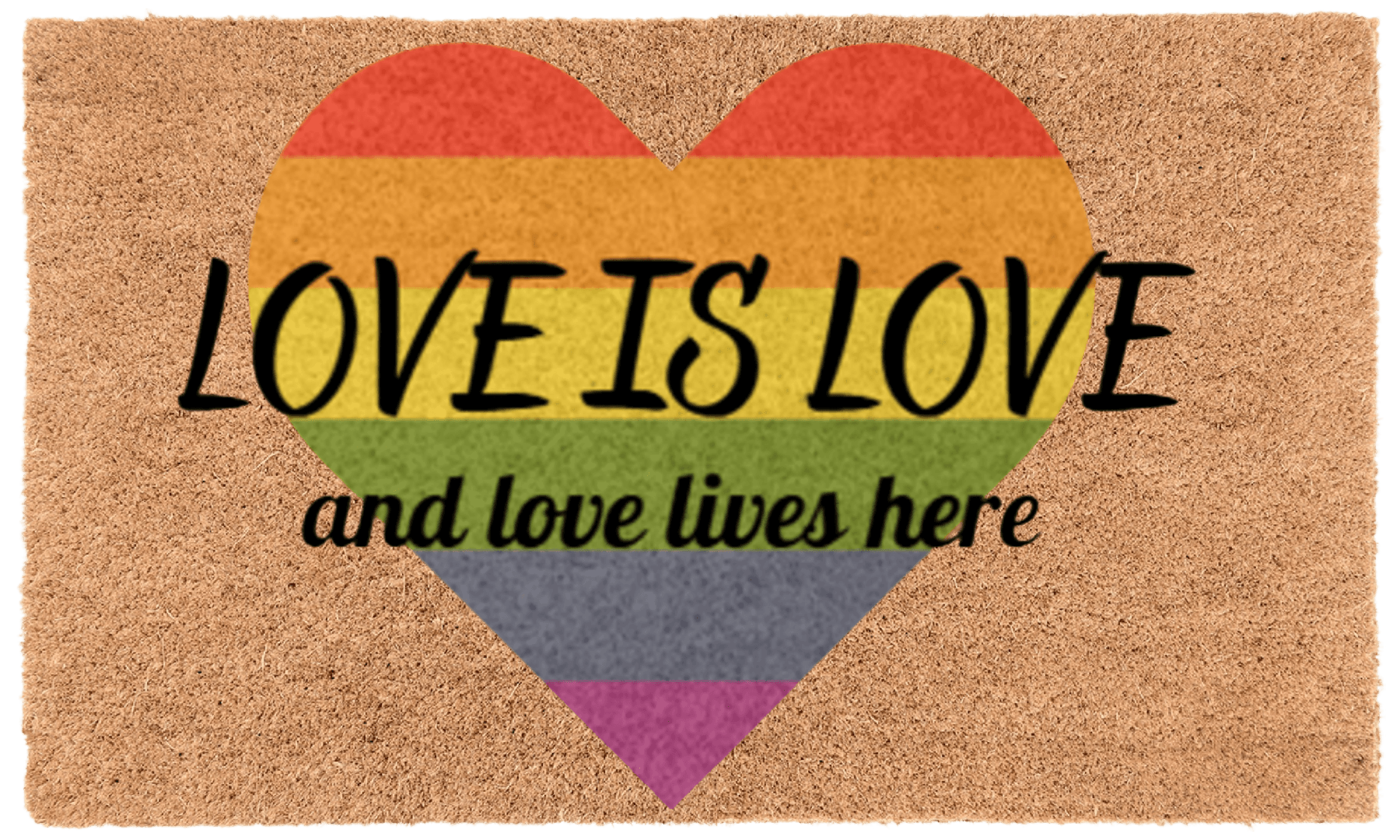 Love is Love Coir Mat