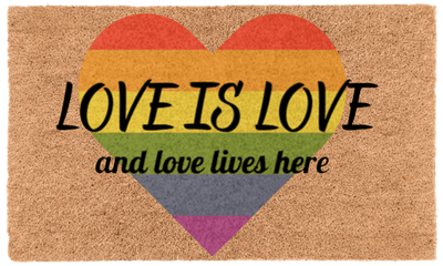 Love is Love Coir Mat