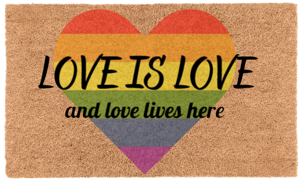 Love is Love Coir Mat