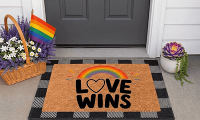 Love Wins Coir Mat