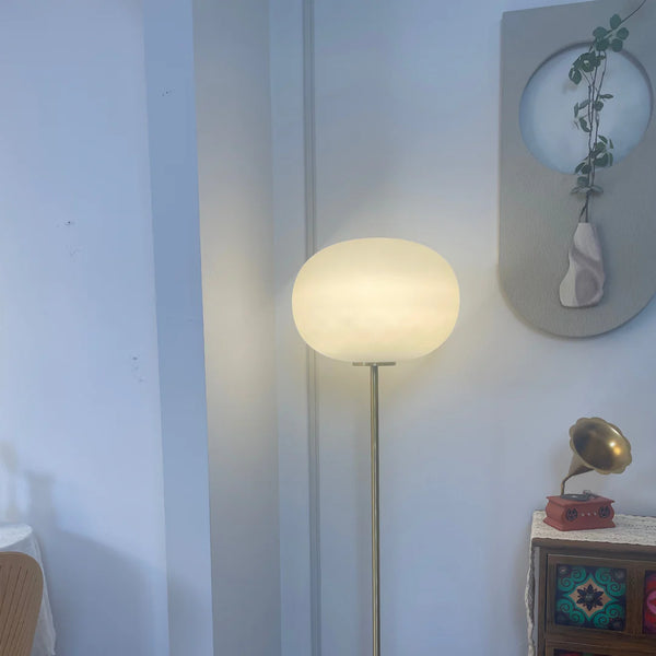 Glass Jwda Marble Floor Lamp