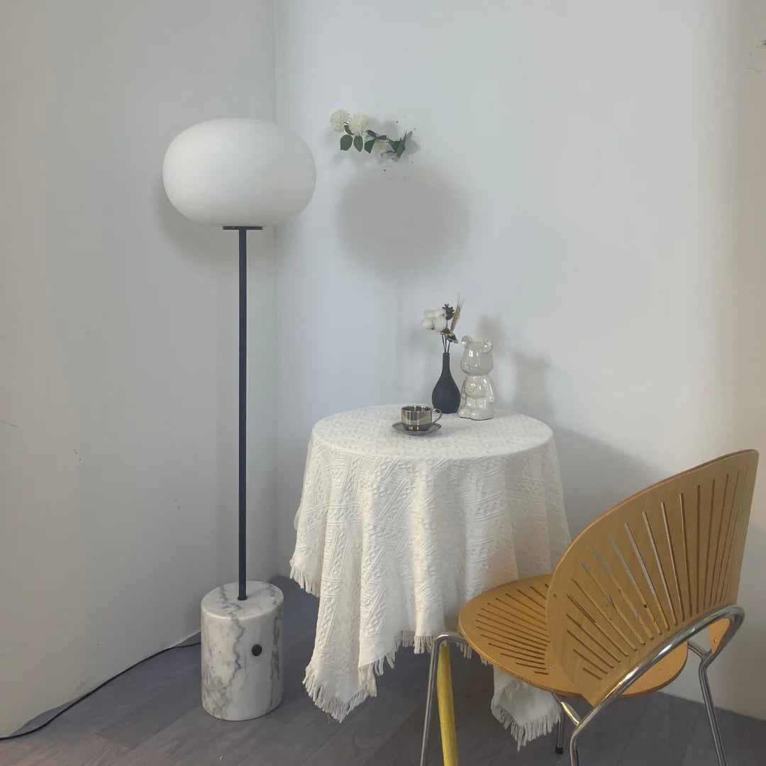 Glass Jwda Marble Floor Lamp