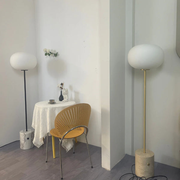 Glass Jwda Marble Floor Lamp
