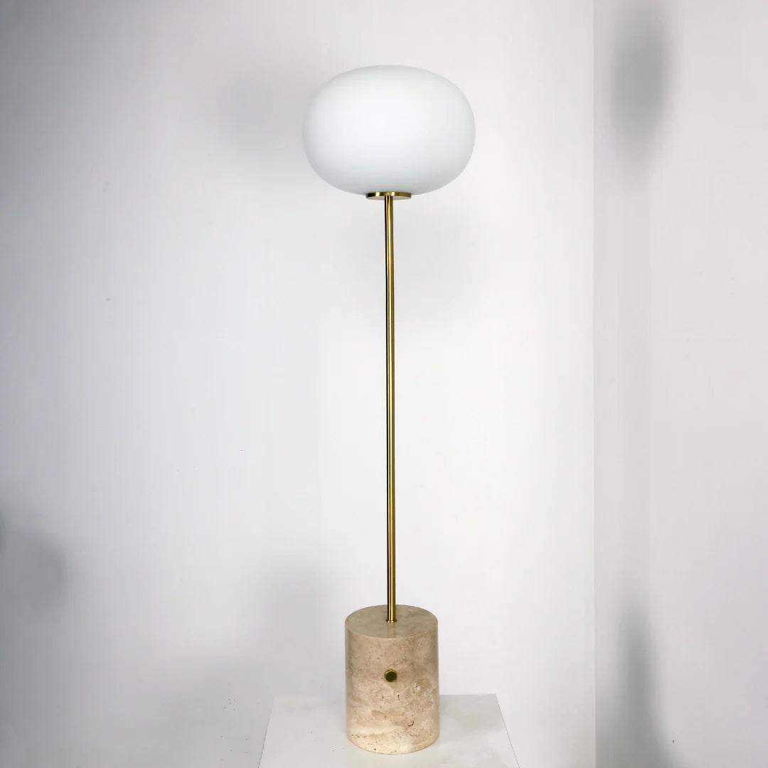 Glass Jwda Marble Floor Lamp