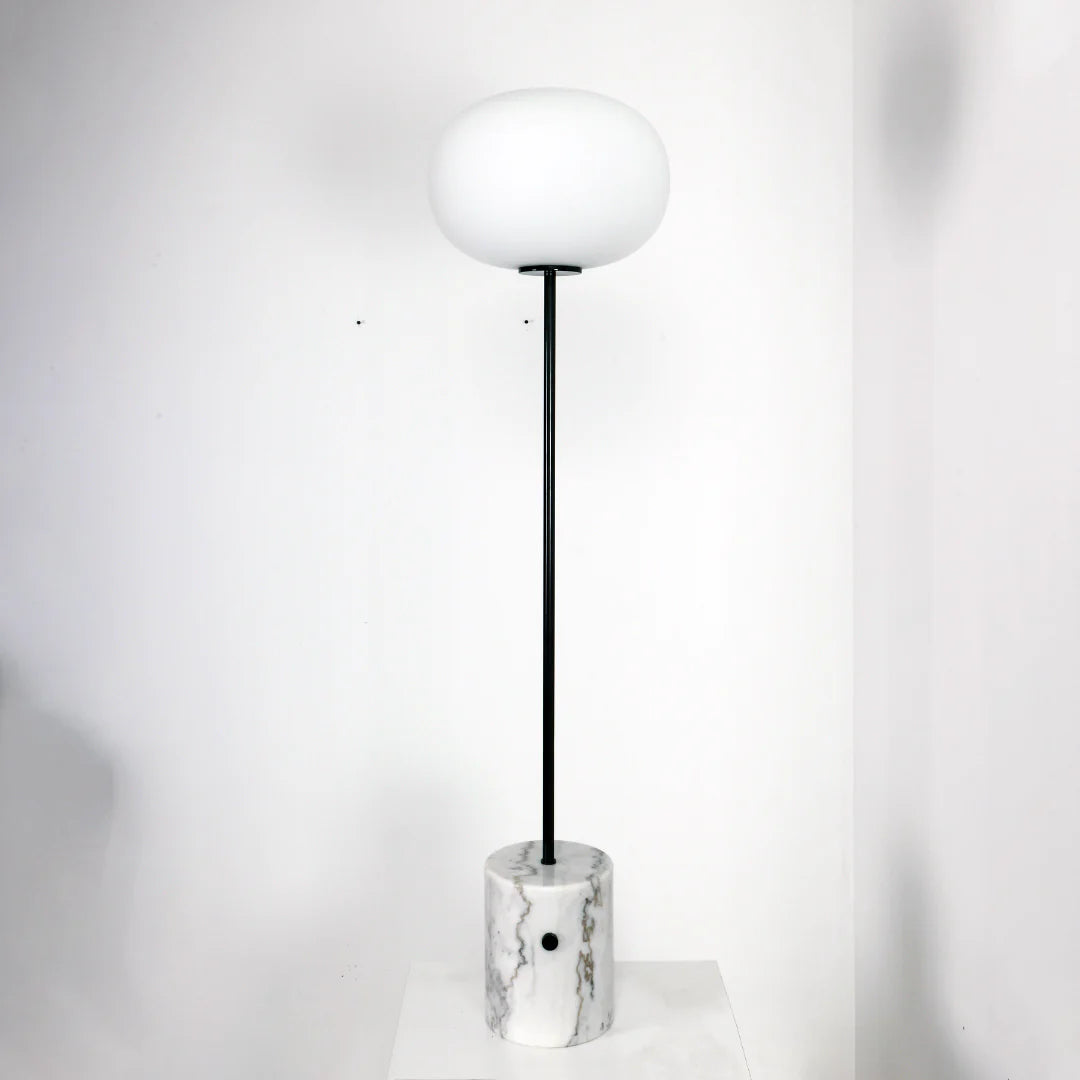 Glass Jwda Marble Floor Lamp