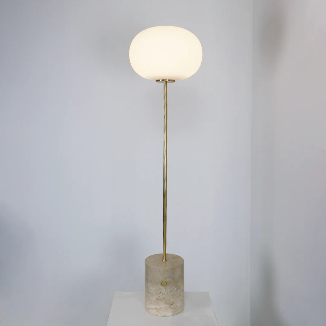 Glass Jwda Marble Floor Lamp