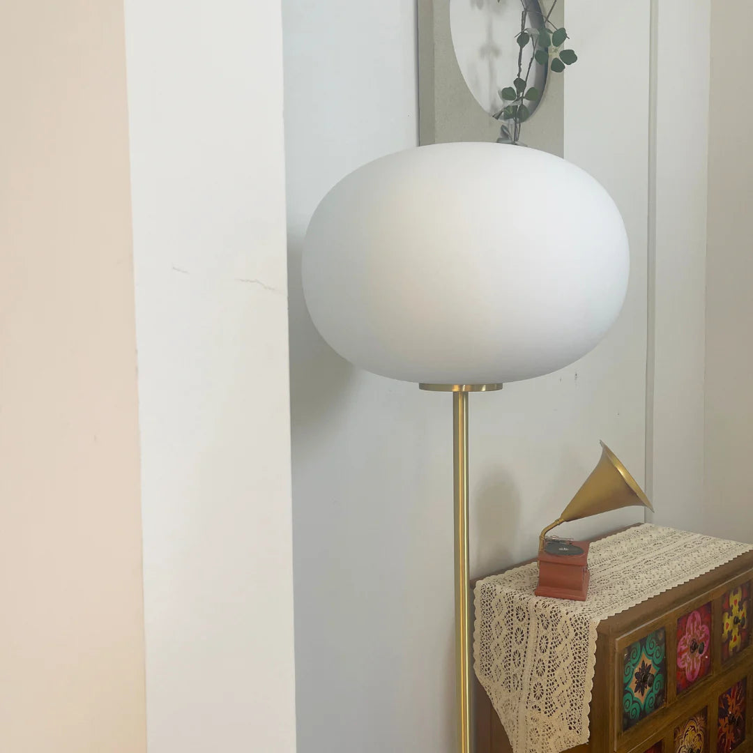 Glass Jwda Marble Floor Lamp
