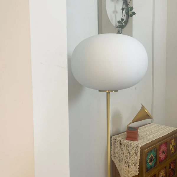 Glass Jwda Marble Floor Lamp