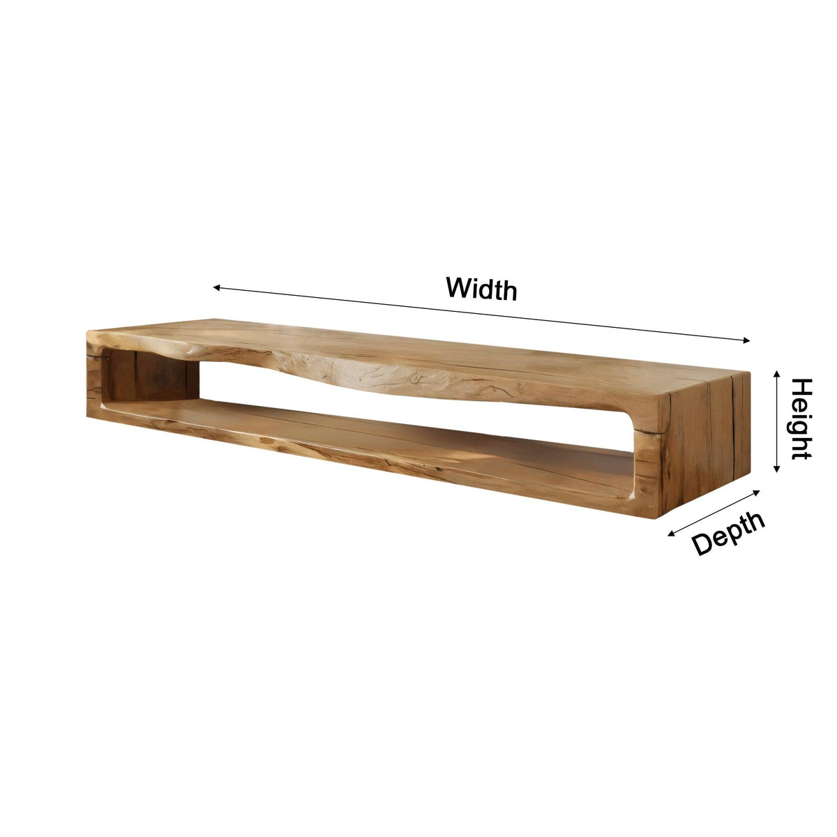 Lunor Organic Modern Solid Wood TV Console