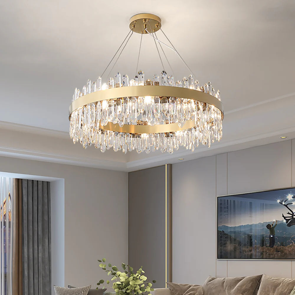 Ring Crystal Luxury Modern Chandelier