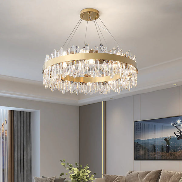 Ring Crystal Luxury Modern Chandelier